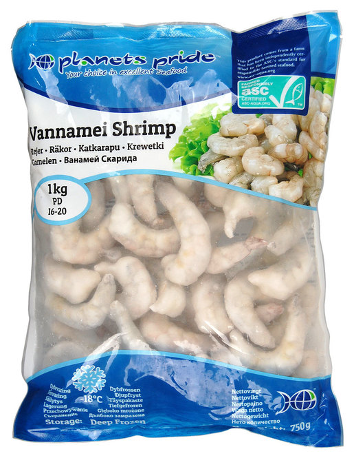 PLANETS PRIDE Vannamei Shrimp PD 8/12 750g | PP 证书 白虾虾仁 8/12 750g