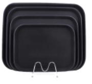PP材质 黑色塑料防滑托盘  中号 | Black Skidproof Tray M Size