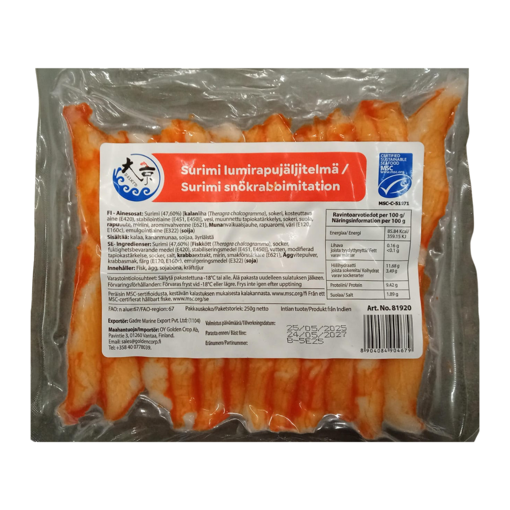 大京 MSC 鳕蟹腿肉棒 250g | Daikyo MSC Surimi Crab Legs 250g