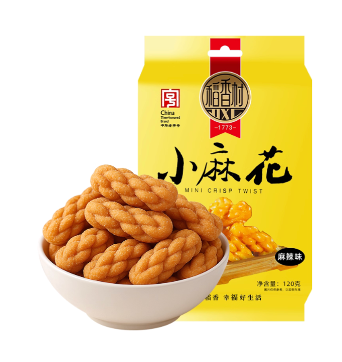 稻香村 小麻花 麻辣味 120g | Daoxiangcun Small Twists Spicy & Numbing Flavor 120g