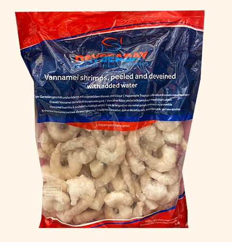 Dayseaday 61/70 PD 白虾虾仁 800g | Dayseaday 61/70 Vannamei Shrimps Raw & Peeled 800g